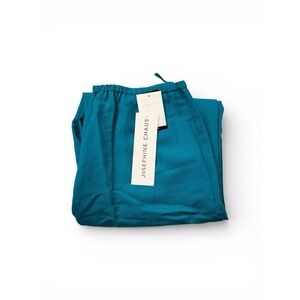 Josephine Chaus Tuscan Villa Linen Pants Tuscan Teal Color 463 Womens 14 NWT